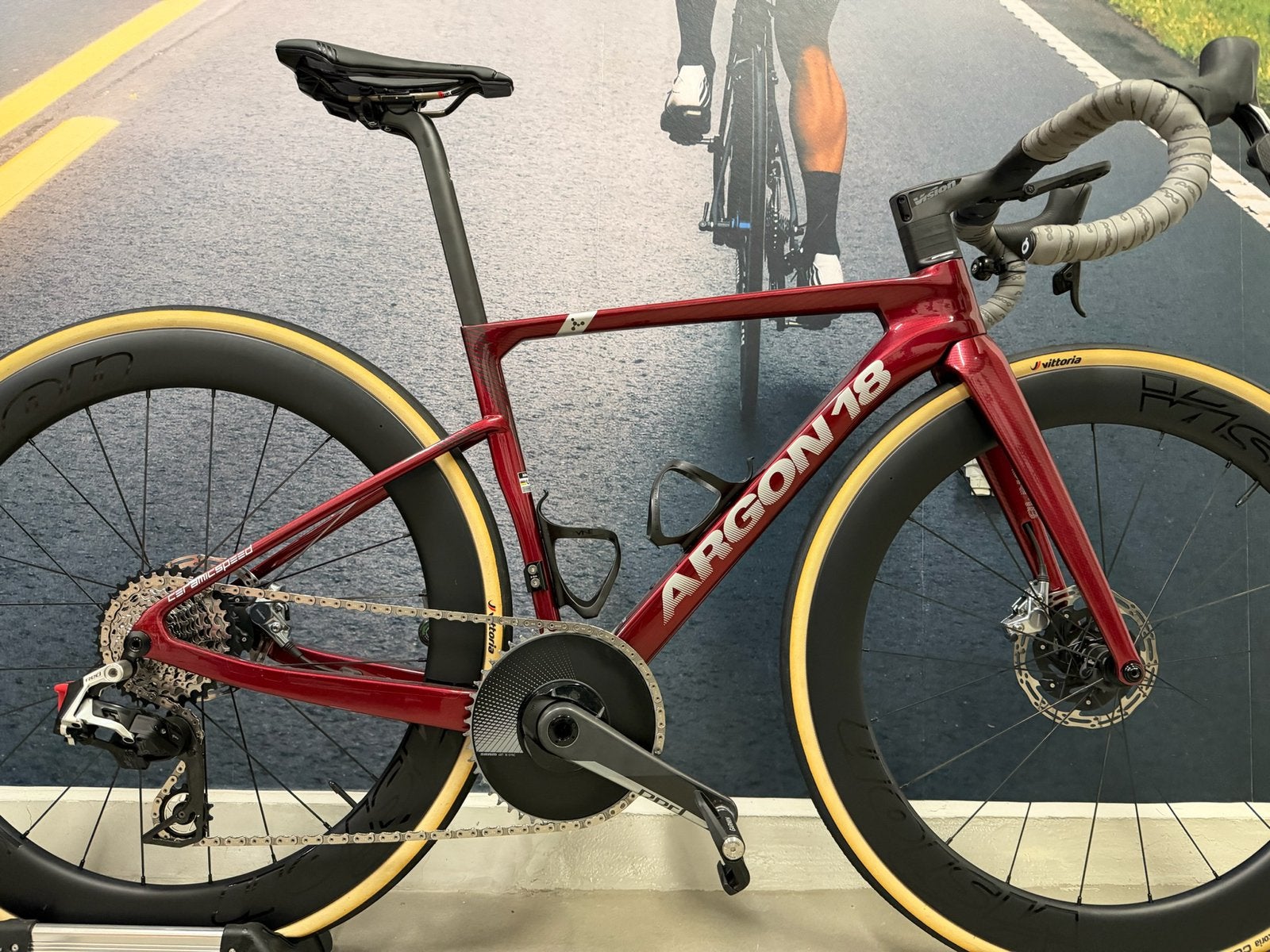 Argon 18 Sum Elite - Sram rouge AXS - Vision Metron, Autres marques, 10 à 15 vitesses, 49 à 53 cm, Comme neuf