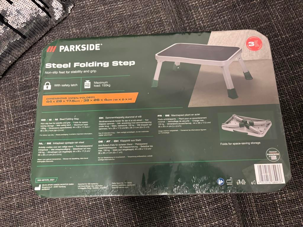 PARKSIDE stalen opstapje met antislip, Bricolage & Construction, Échelles & Escaliers, Enlèvement