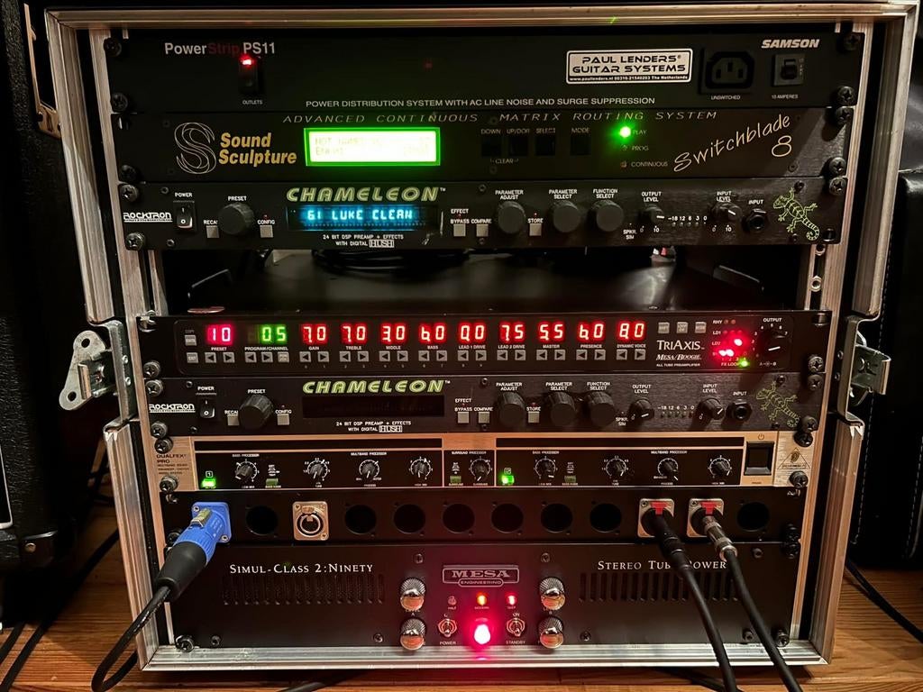 Mesa Boogie TriAxis Preamp + 2:90 Poweramp, Muziek en Instrumenten, Versterkers | Bas en Gitaar, Ophalen, Gebruikt