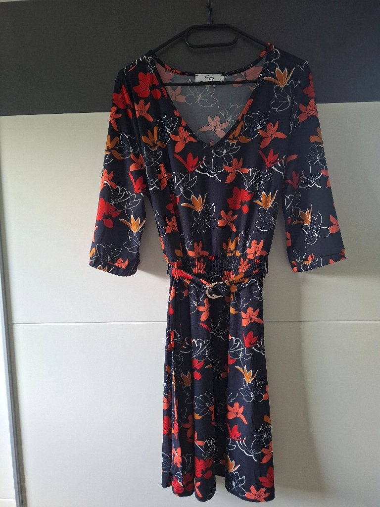 Kleedje, Vila Joy, Kleding | Dames, Jurken, Ophalen, Blauw, Zo goed als nieuw, Maat 36 (S)