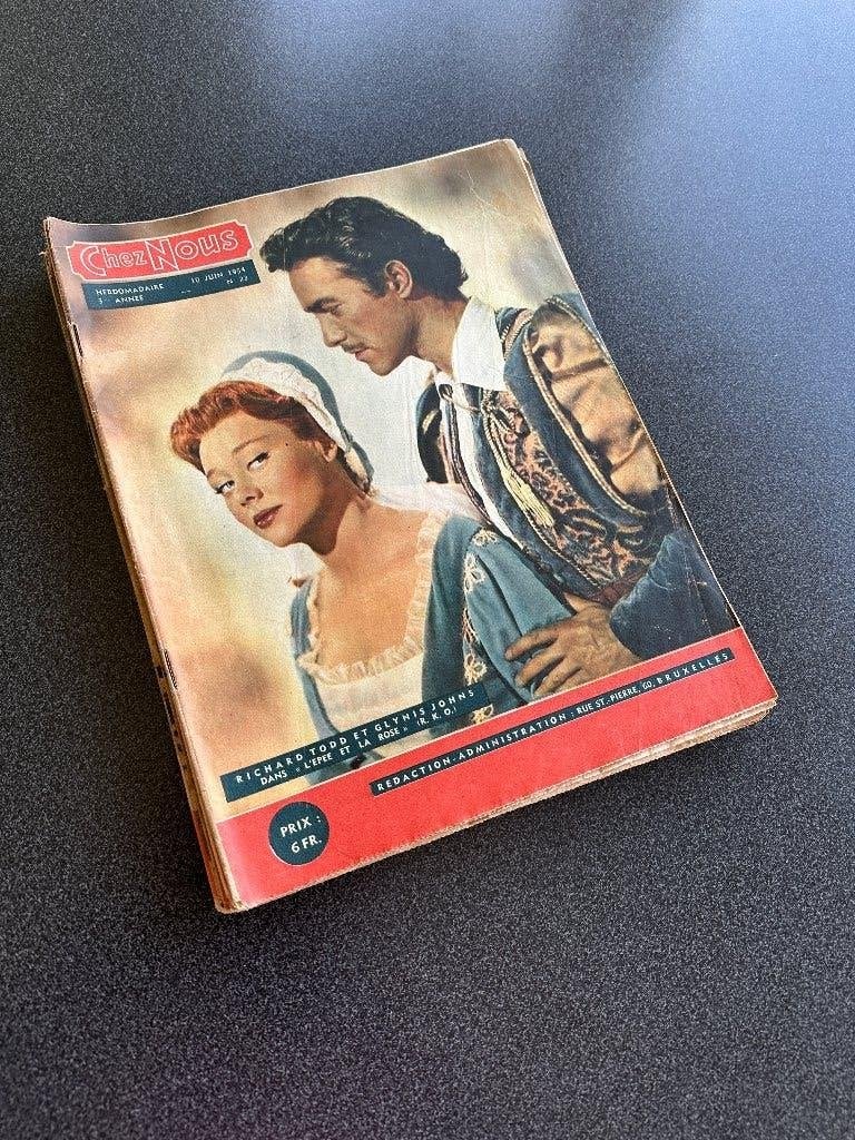 Chez Nous: met Bob et Bobette en Bessy (Vandersteen), Gelezen, Willy Vandersteen, Ophalen of Verzenden, Meerdere stripboeken