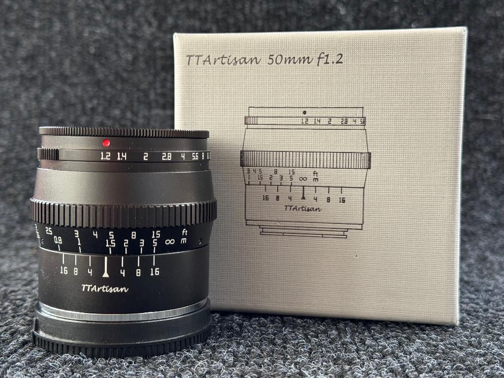 TTArtisan APS-C 50mm F1.2 MF Sony E-Mount, Audio, Tv en Foto, Foto | Lenzen en Objectieven, Ophalen of Verzenden, Zo goed als nieuw