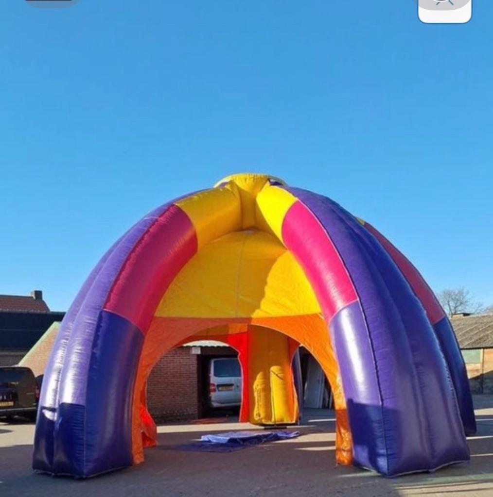 Opblaasbare tent te koop 7.5 diameter binnenzijde, Hobby en Vrije tijd, Ophalen of Verzenden, Gebruikt