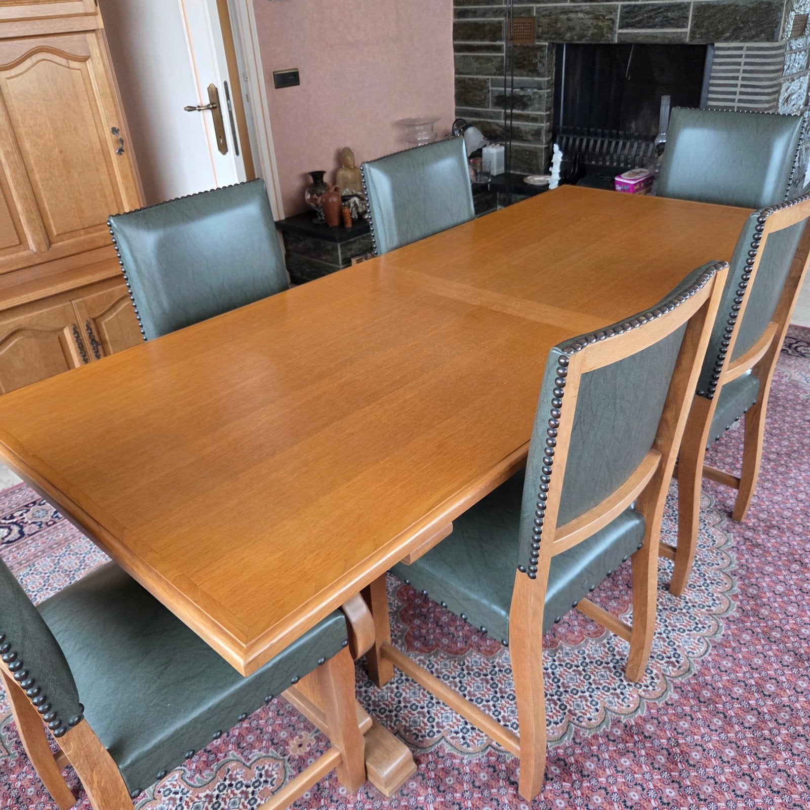 zware tafel met 6 stoelen, Ophalen