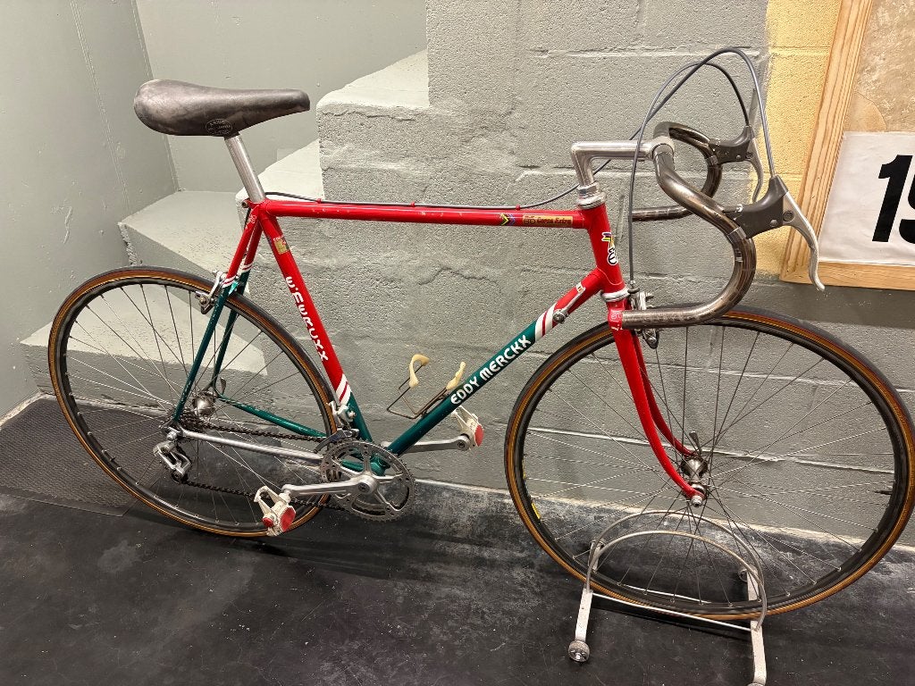 Retro Eddy Merckx team 7 eleven koersfiets, Vélos & Vélomoteurs, Frein sur jante, Acier, Enlèvement, 28 pouces
