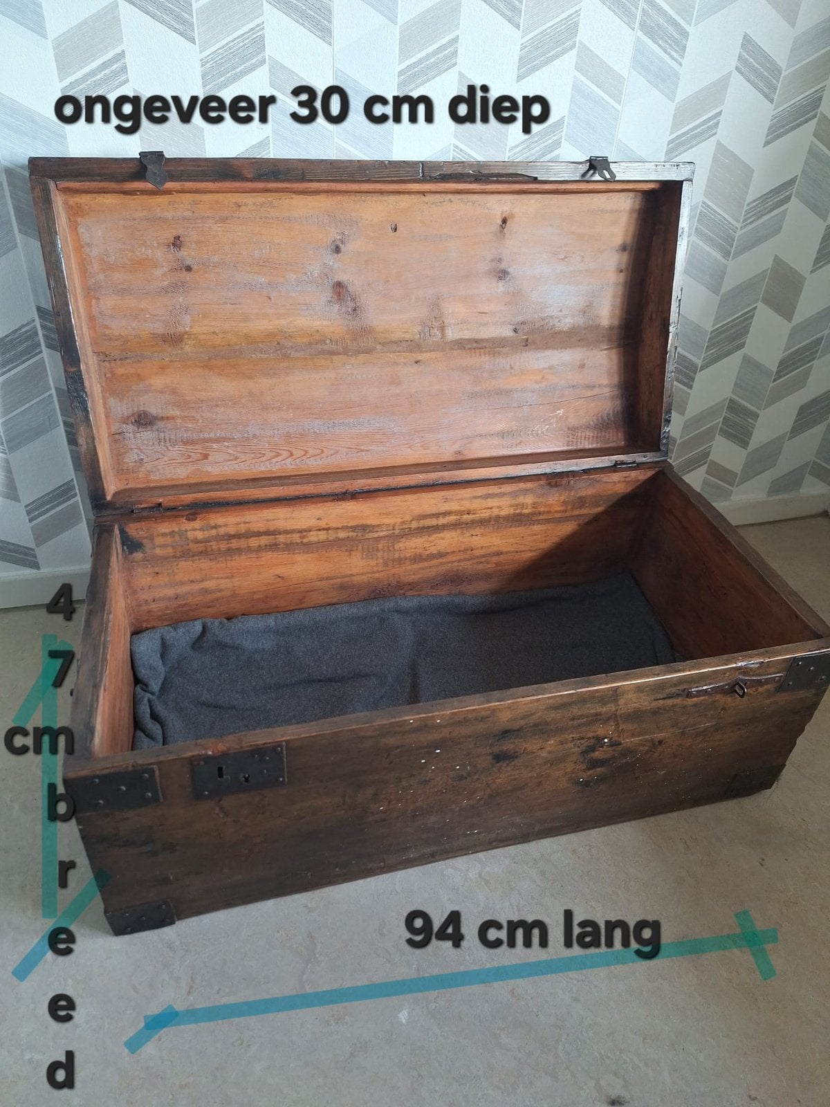 Houten kist, Enlèvement, Utilisé