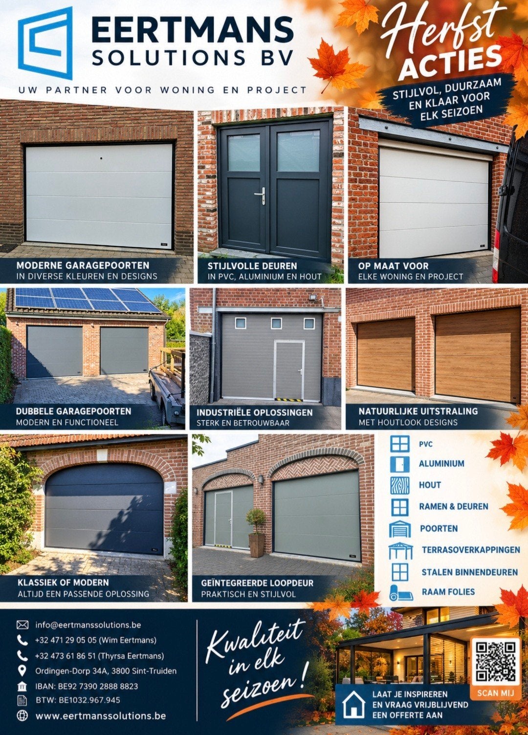 sectionale poorten Eertmans solutions 0471290505, Doe-het-zelf en Bouw, Ophalen, Nieuw