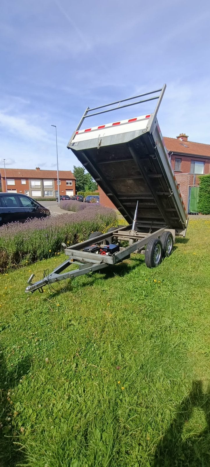 Elektrisch kipper dubbelas aanhangwagen 750kg, Ophalen