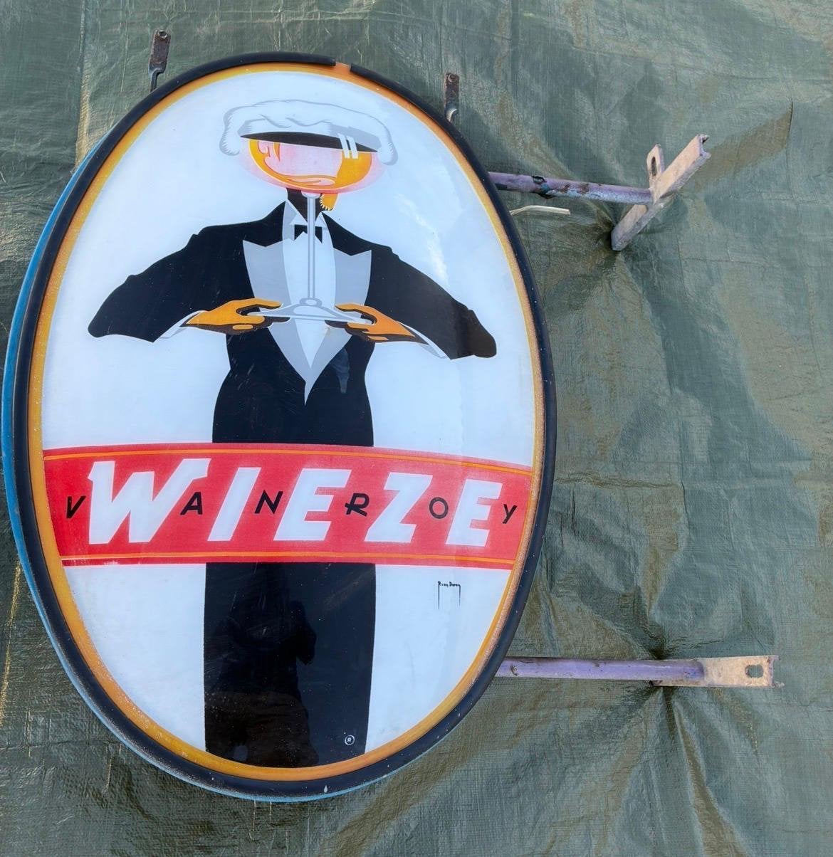 Bière Wieze originale à double face. Très rare ! ! ! !, Enlèvement
