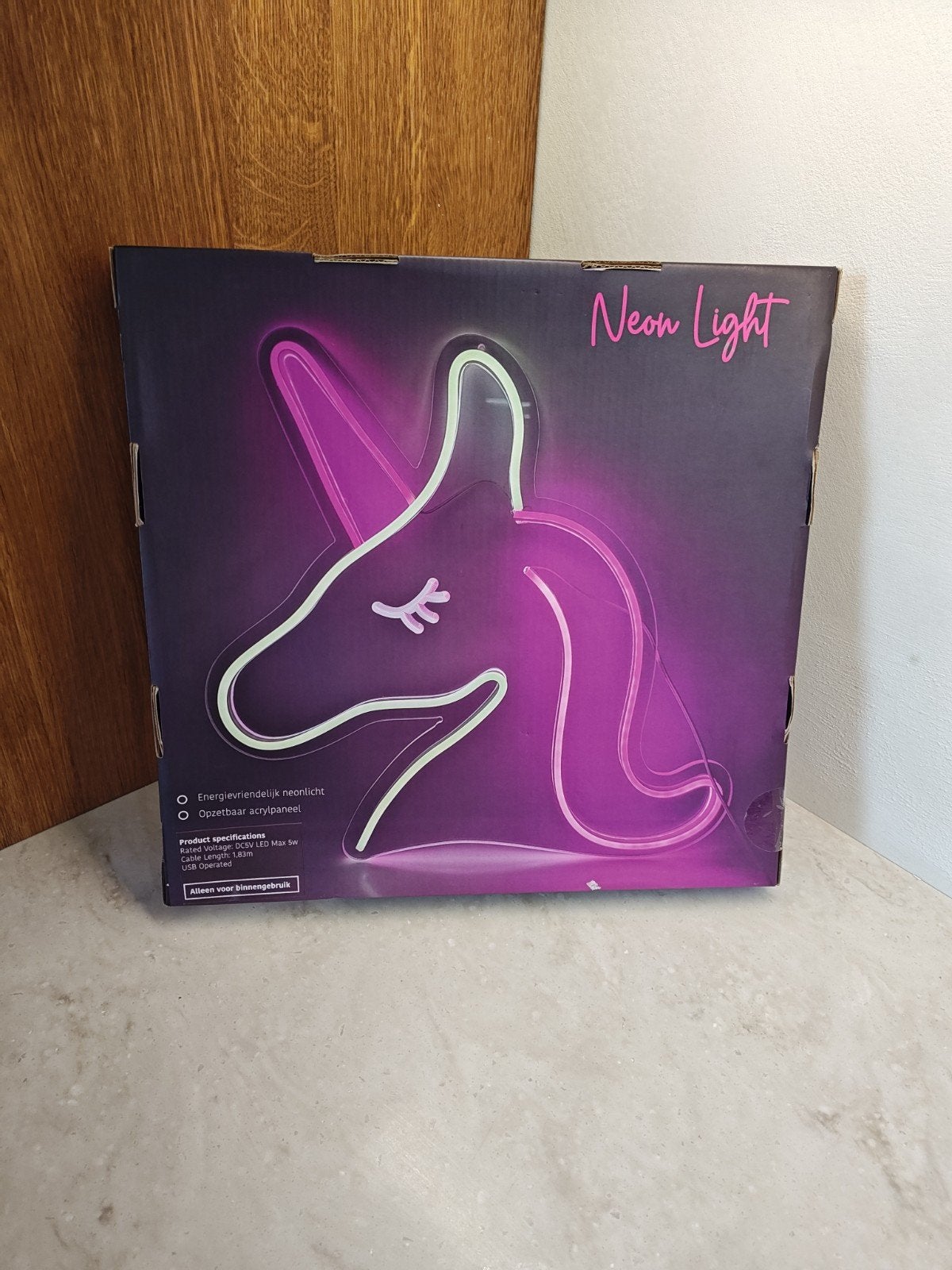 Nieuw neonlicht met eenhoorn-design (USB), Overige typen, Ophalen of Verzenden, Nieuw, Kunststof