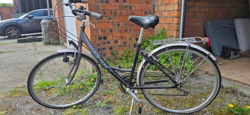 dames fiets, Ophalen
