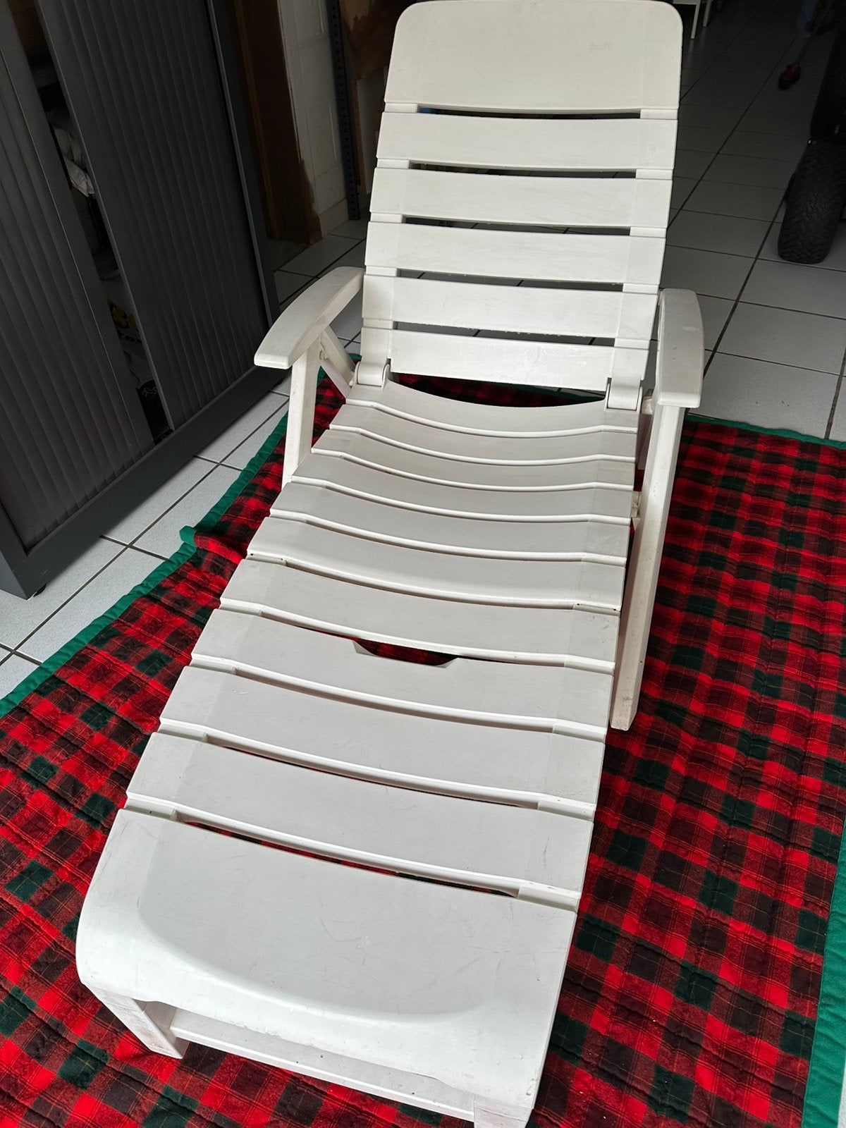 Chaise longue de jardin, Jardin & Terrasse, Enlèvement, Utilisé, Synthétique, Pliant