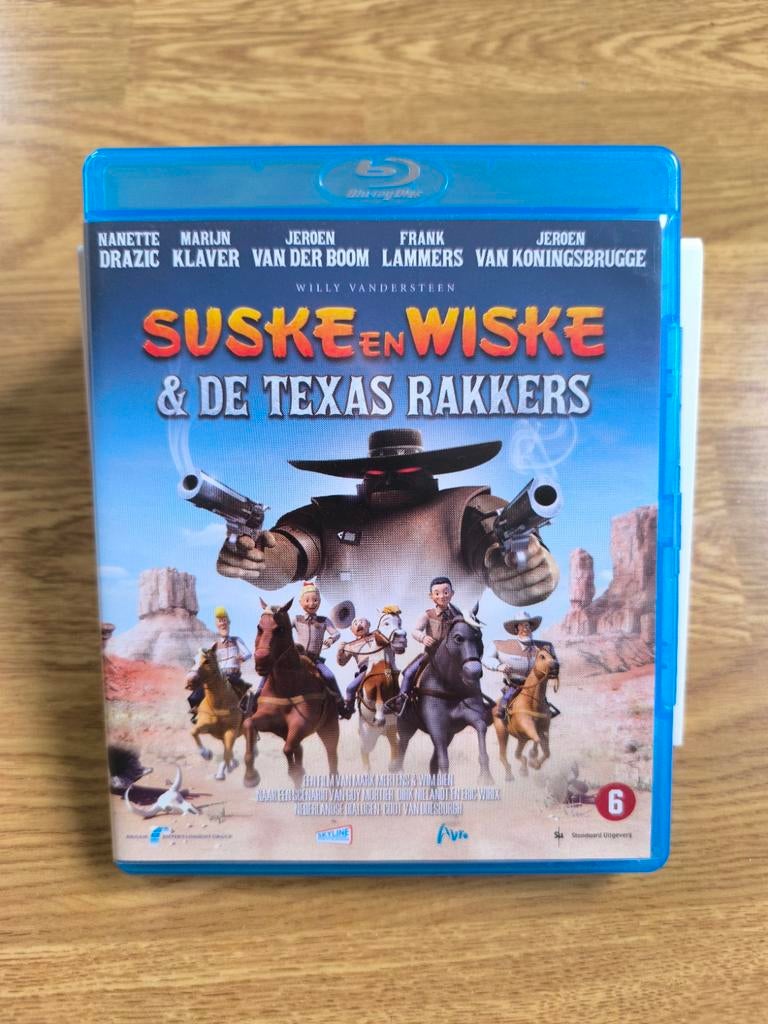 Suske en Wiske & de Texas Rangers blu ray-willy Vandersteen, Ophalen of Verzenden