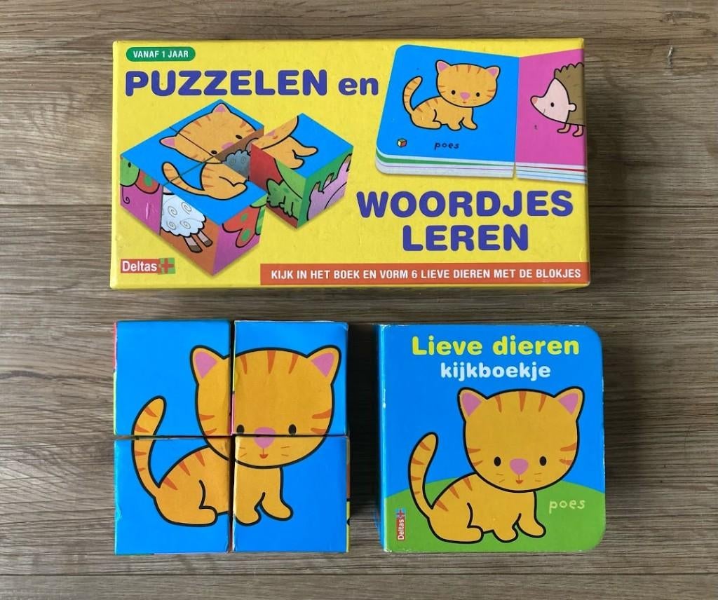 Puzzelen en woordjes leren 1j, Kinderen en Baby's, Speelgoed | Educatief en Creatief, Puzzelen, Ophalen