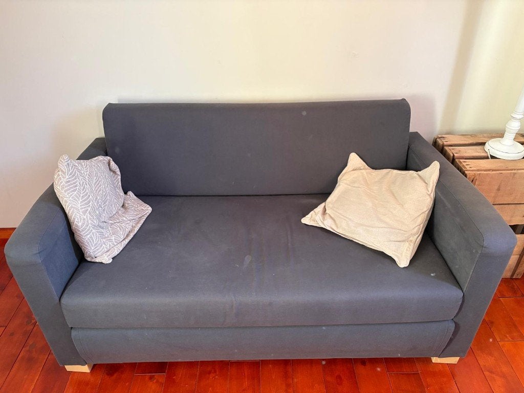 Zetel - bed, Huis en Inrichting, Zetels | Zetels, Ophalen, Gebruikt, Tweepersoons, 75 tot 100 cm