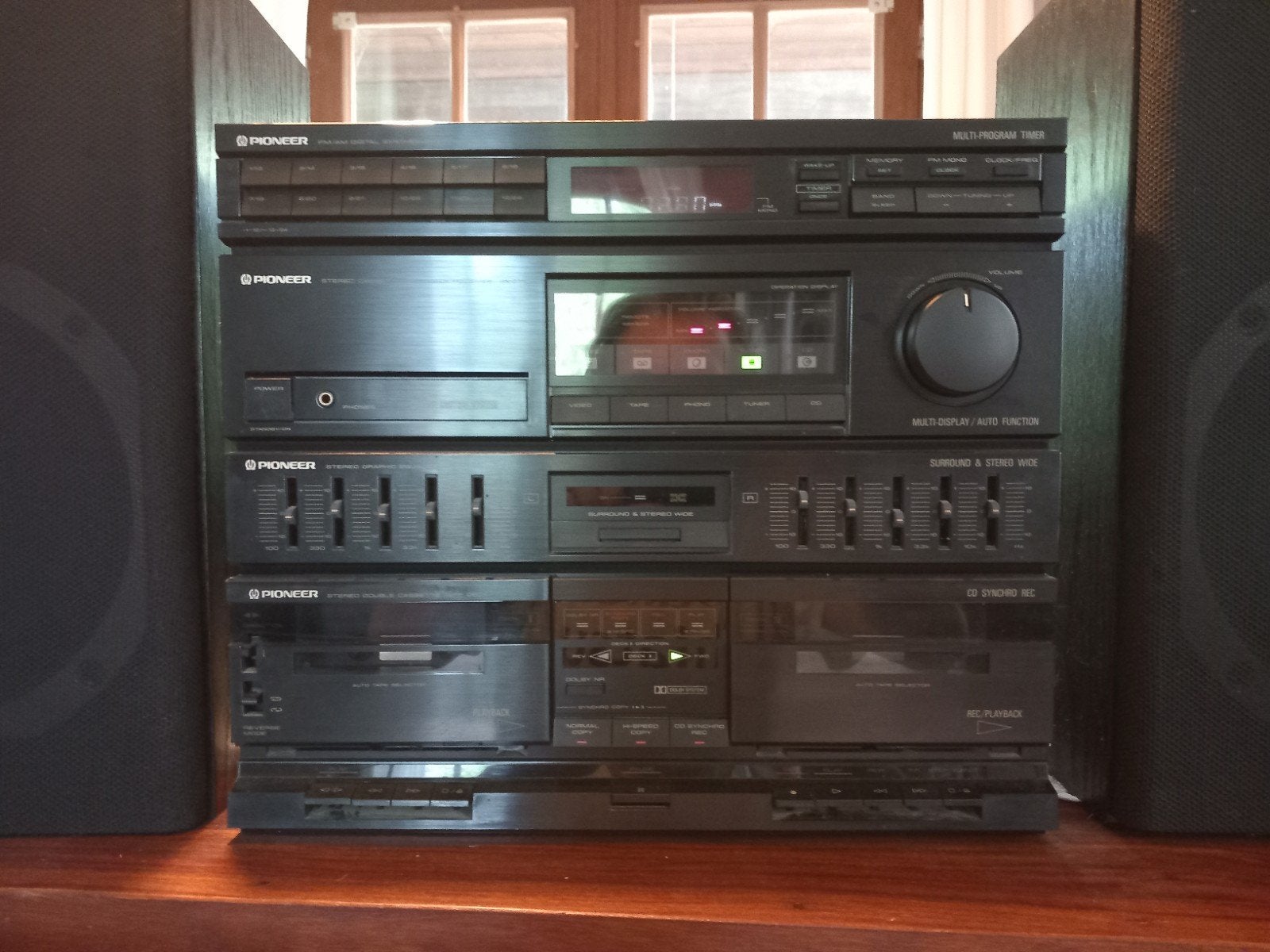 Amplificateur steréo vintage + 2 haut-parleurs Pioneer, Audio, Tv en Foto, Stereoketens, Ophalen, Gebruikt, Pioneer, Microset