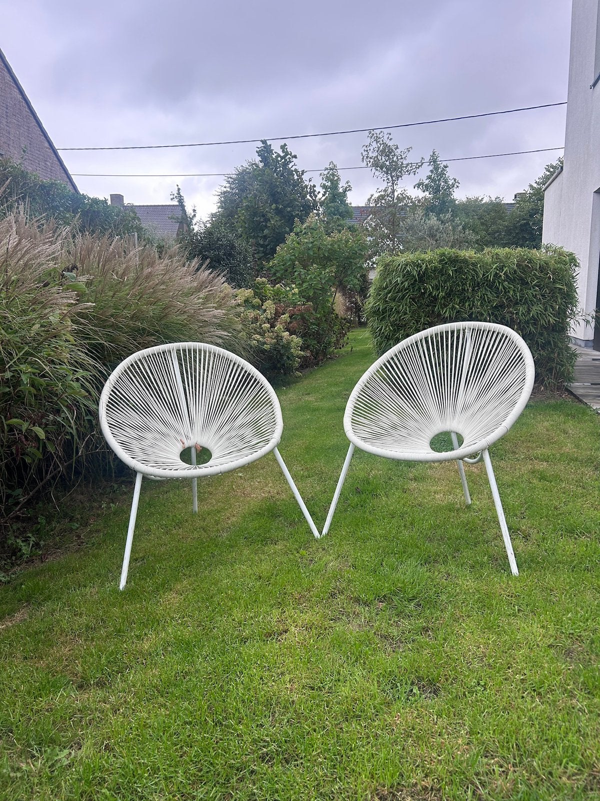 2 toffe tuinstoeltjes - Setprijs, Tuin en Terras, Ophalen, Zo goed als nieuw