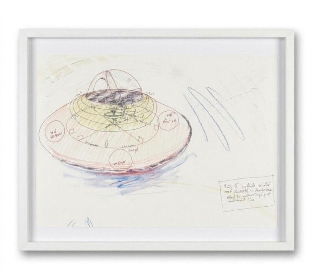 Te koop – Panamarenko – Bing II (2004) Offsetdruk, Antiquités & Art, Art | Peinture | Moderne, Autre sujet, Papier/carton, Signé