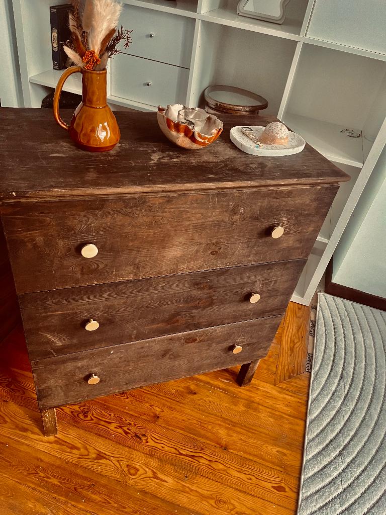 Prachtig houten dressoir, Ophalen, Scandinave/rustique chic, 50 tot 100 cm, Zo goed als nieuw