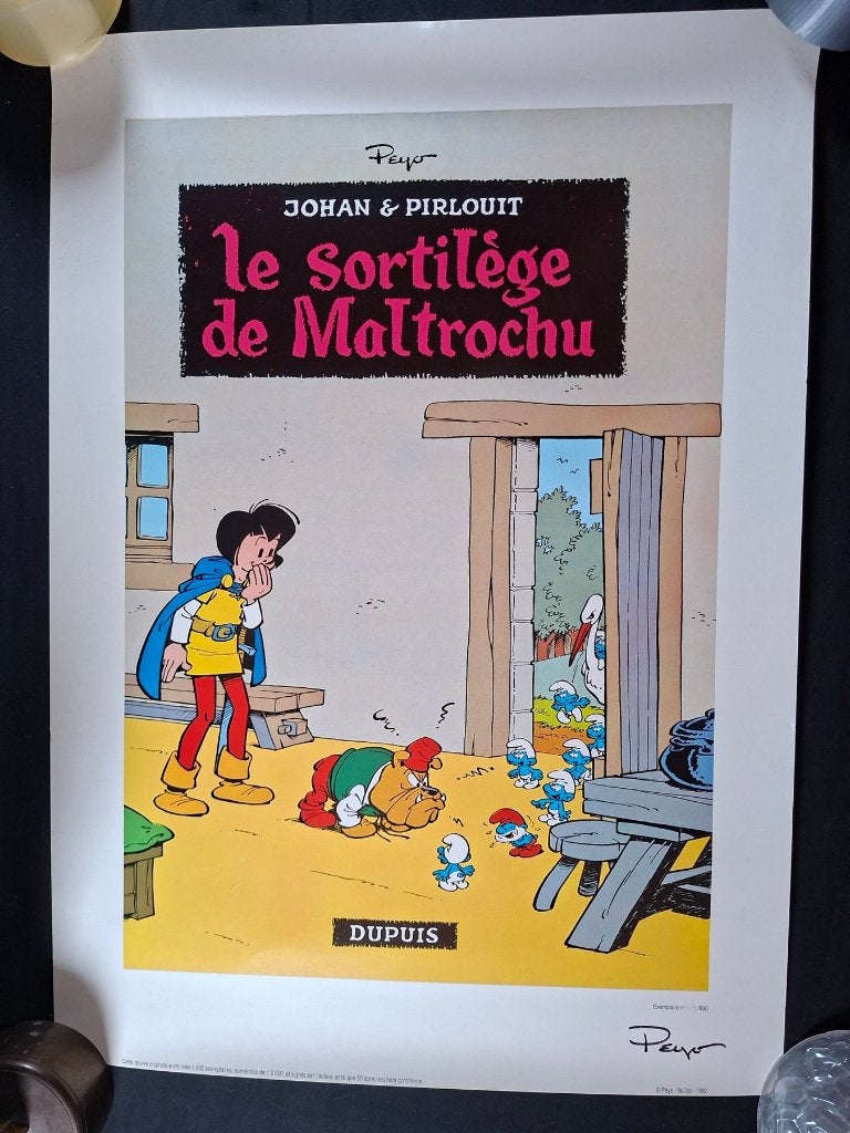 johan en pirrewiet zeefdruk gesigneerd, Enlèvement