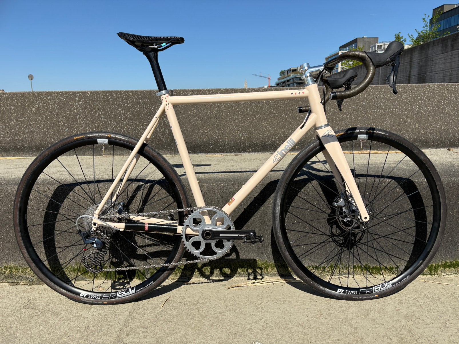 Disque en acier Cinelli Vigorelli fabriqué sur mesure, Vélos & Vélomoteurs, Autres marques, Enlèvement, Hommes, Frein à disque