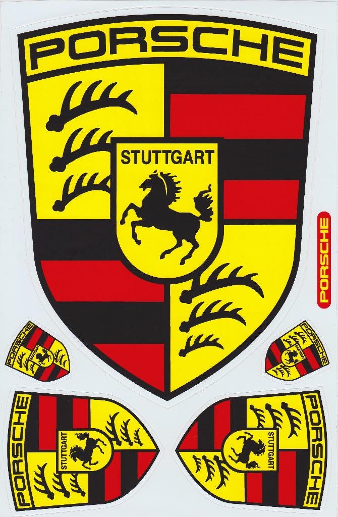 Porsche stickervel, Verzenden, Nieuw, Auto of Motor