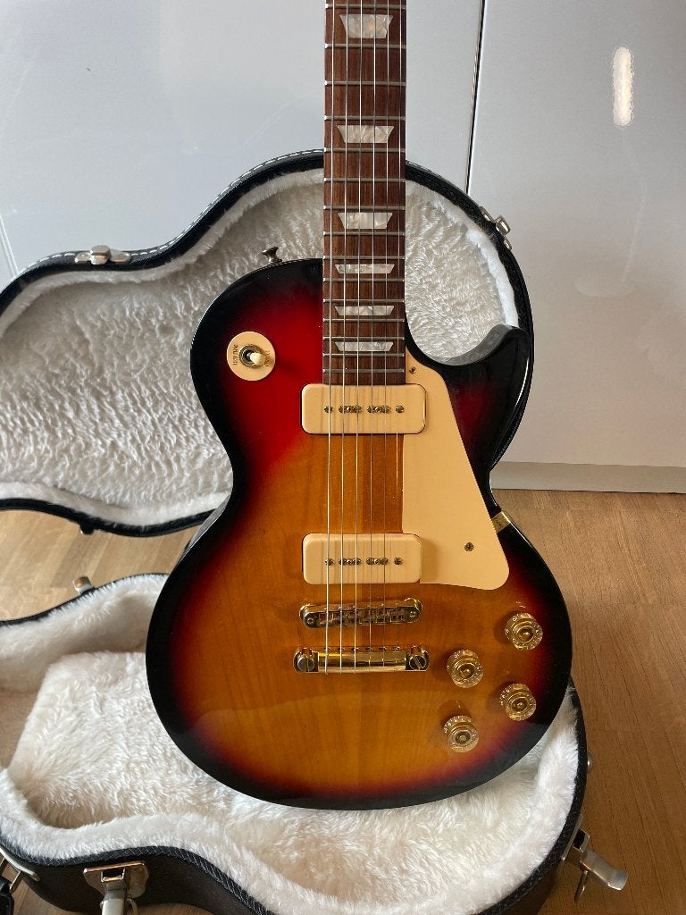 Gibson Les Paul Studio Gem Topaz 1996 - P90s - Zeer zeldzaam, Muziek en Instrumenten, Ophalen of Verzenden, Gebruikt, Solid body