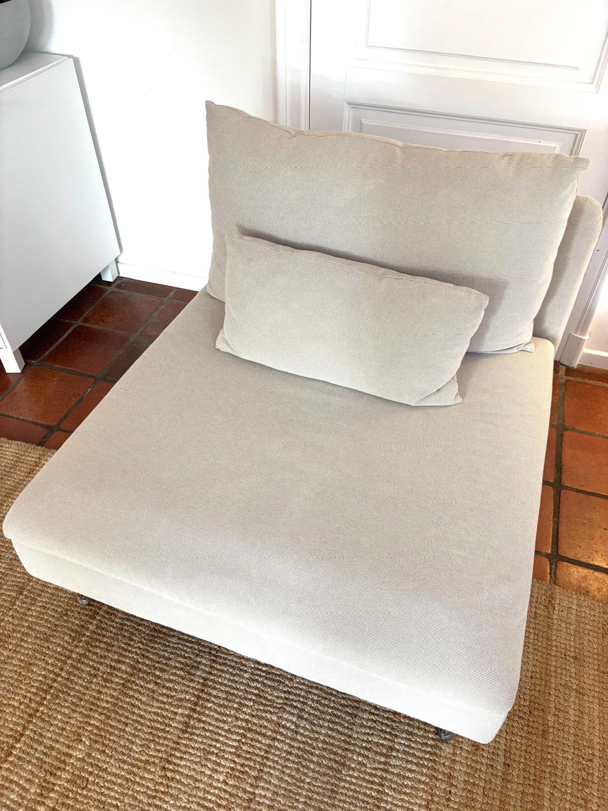Fauteuil SODERHAMN Ikea, avec housse FRIDTUNA beige clair, Maison & Meubles, Canapés | Sofas & Chaises Longues, Comme neuf, Enlèvement