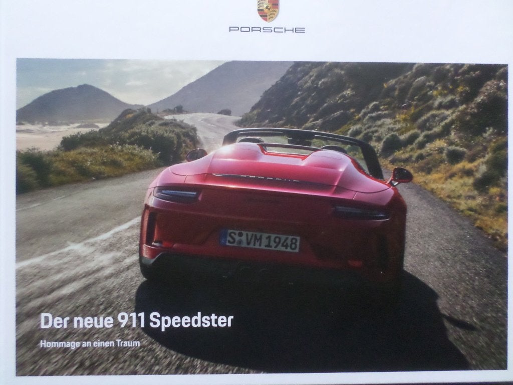 Cahier Speedster pour Porsche 911 992, Enlèvement ou Envoi, Porsche