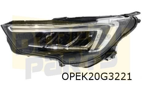 Opel Crossland (1/21-) Koplamp Links (Eco LED/zwart) Origine, Neuf, -, -, Opel