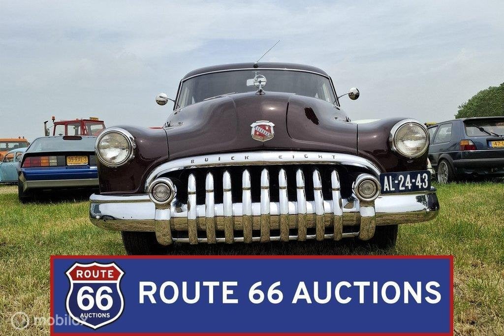 Buick Super | 1950 | Route 66 Auctions, Auto's, Zwart, Bedrijf, Handgeschakeld, Buick