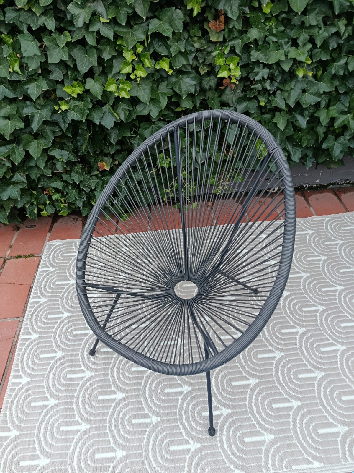 Tuinstoel in perfecte staat zwart, Tuin en Terras, Tuinbanken, Ophalen