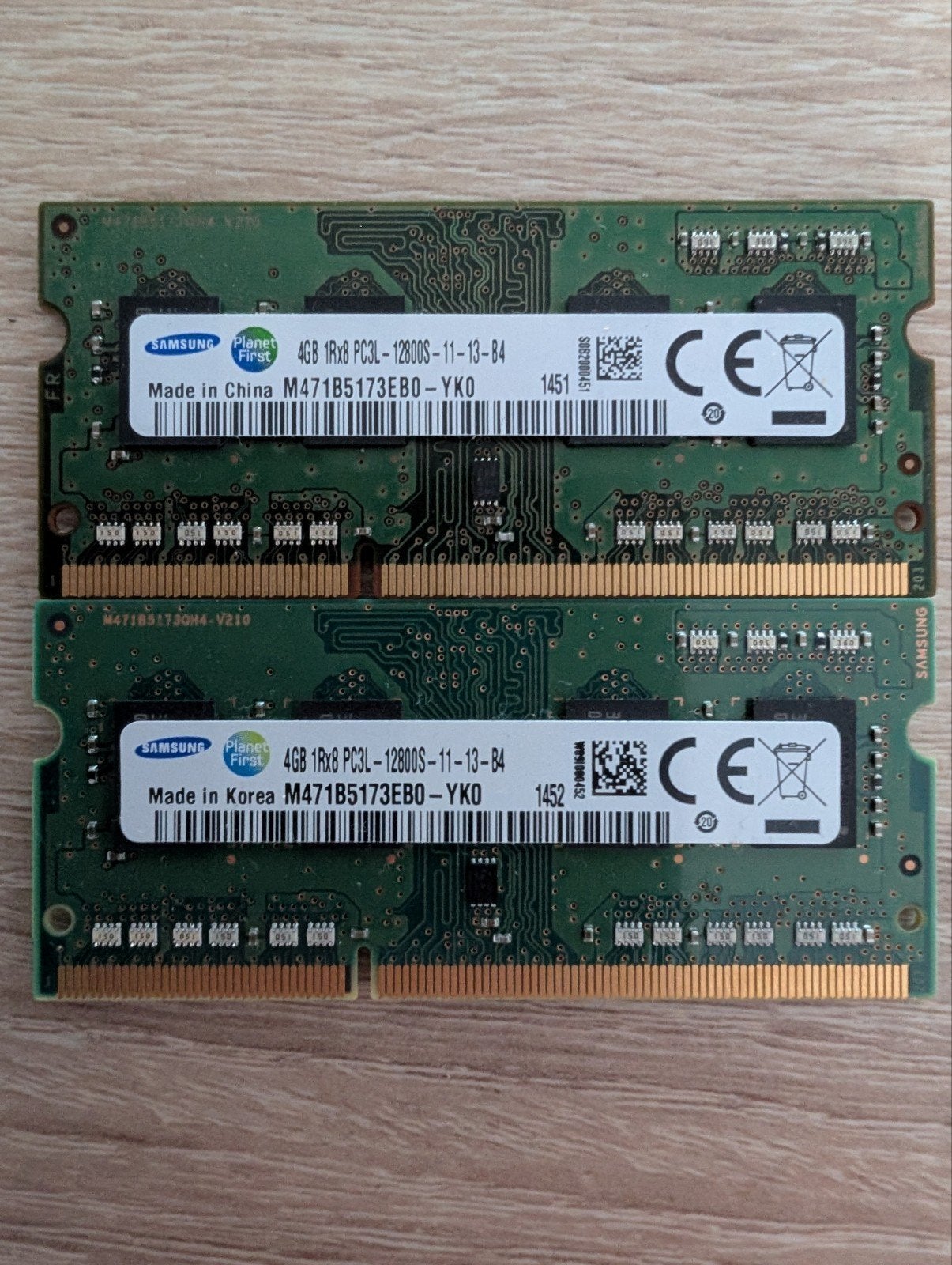2 x 4GB DDR3 RAM Samsung, Computers en Software, Ophalen, Gebruikt, 8 GB, DDR3