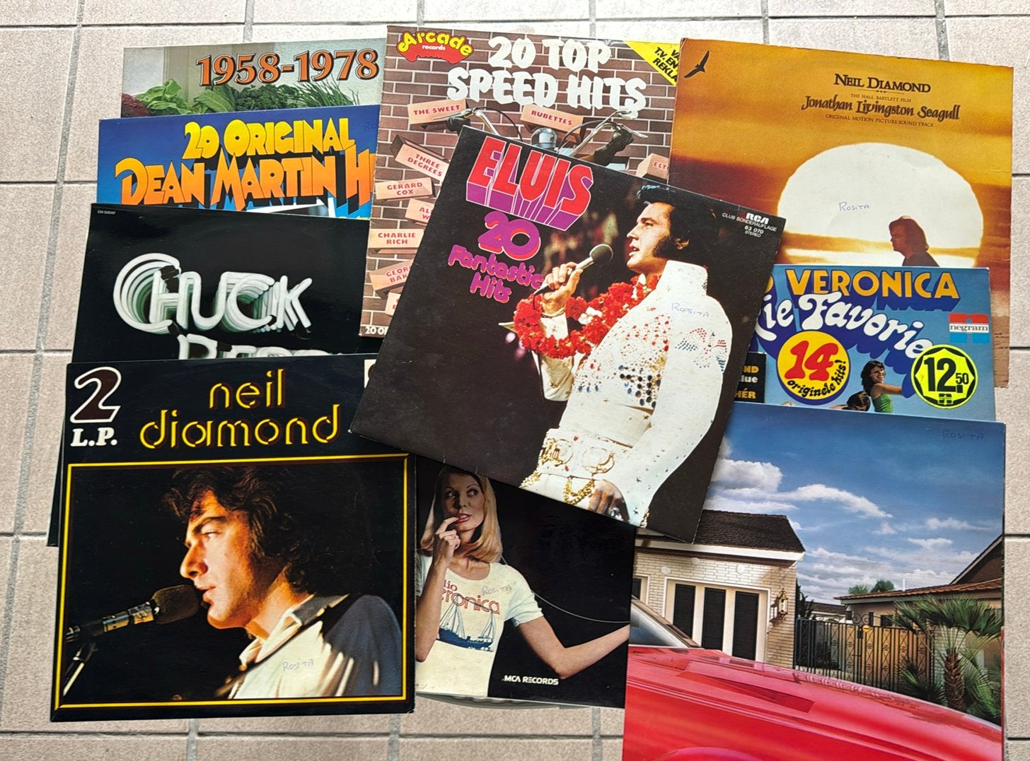 10 vinyl oldies, Cd's en Dvd's, Vinyl | Filmmuziek en Soundtracks, Ophalen, Zo goed als nieuw