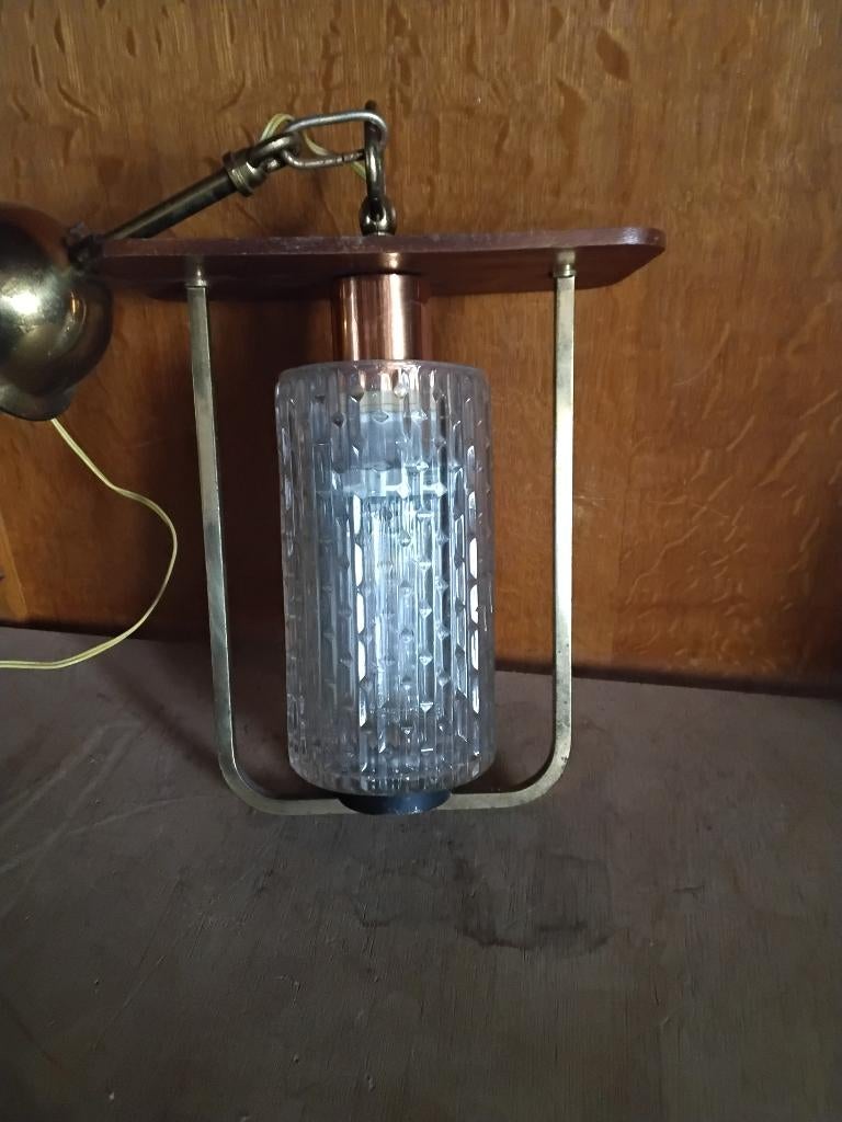 Ancien petit lustre 1960, Enlèvement ou Envoi, Comme neuf, Verre