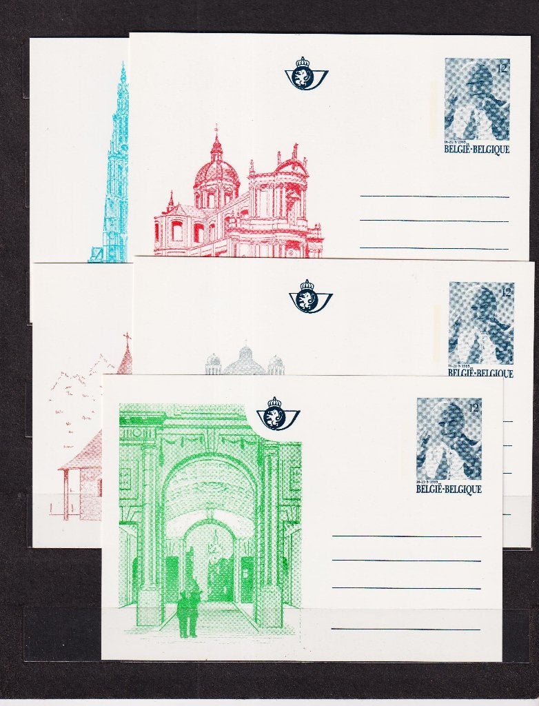 Belgique 1982 Cartes postales spéciales CA34-CA38 **, Timbres & Monnaies, Envoi, Carte postale