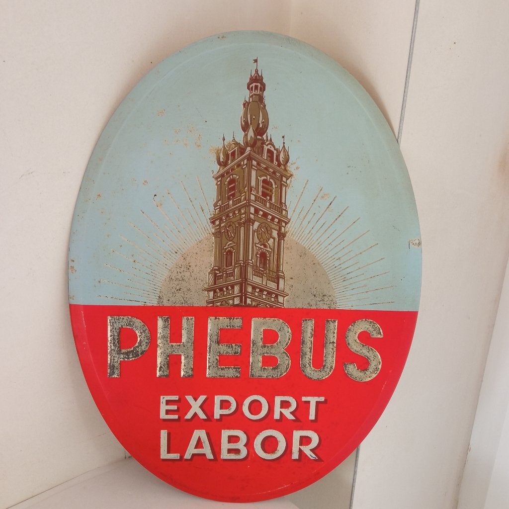 publicité PHEBUS, Enlèvement ou Envoi, Utilisé, Panneau, Plaque ou Plaquette publicitaire, Autres marques