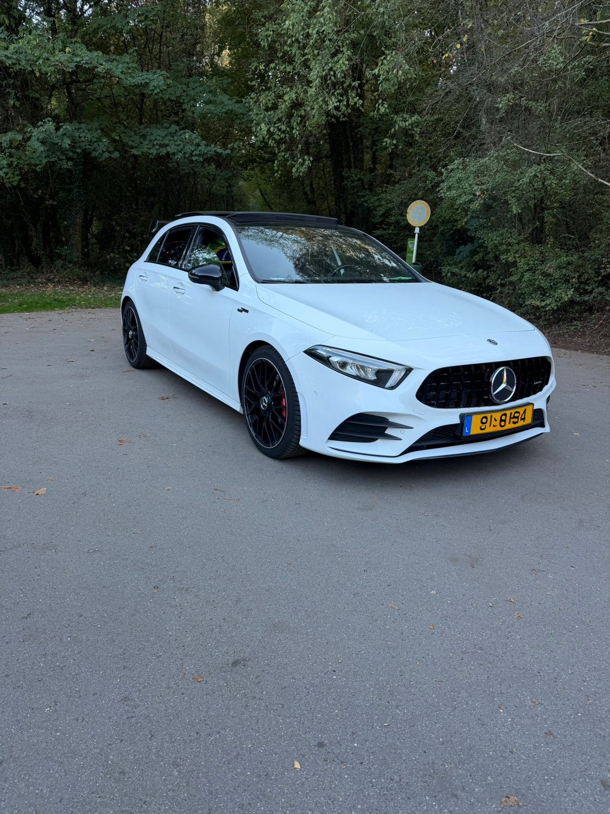 Mercedes-Benz A200 AMG Line (Full Design A45 AMG), Wit, 120 kW, 5 zetels, 5 deurs