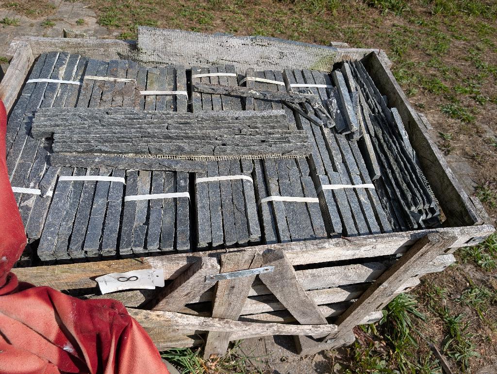 Stenen sierstrips, Doe-het-zelf en Bouw, Metselstenen, Zo goed als nieuw, Natuurstenen, Ophalen