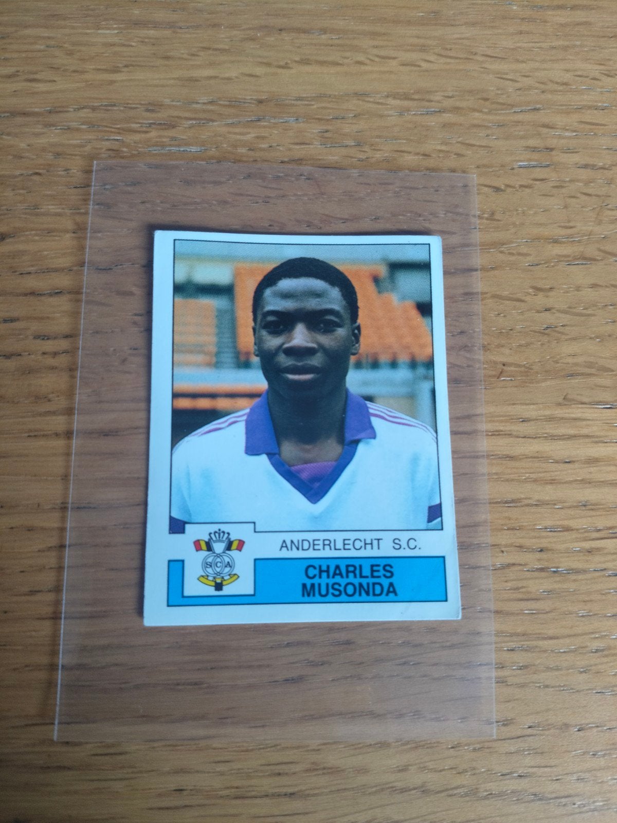 Panini sticker Charles Musonda Anderlecht Football 88, Ophalen of Verzenden, Sticker