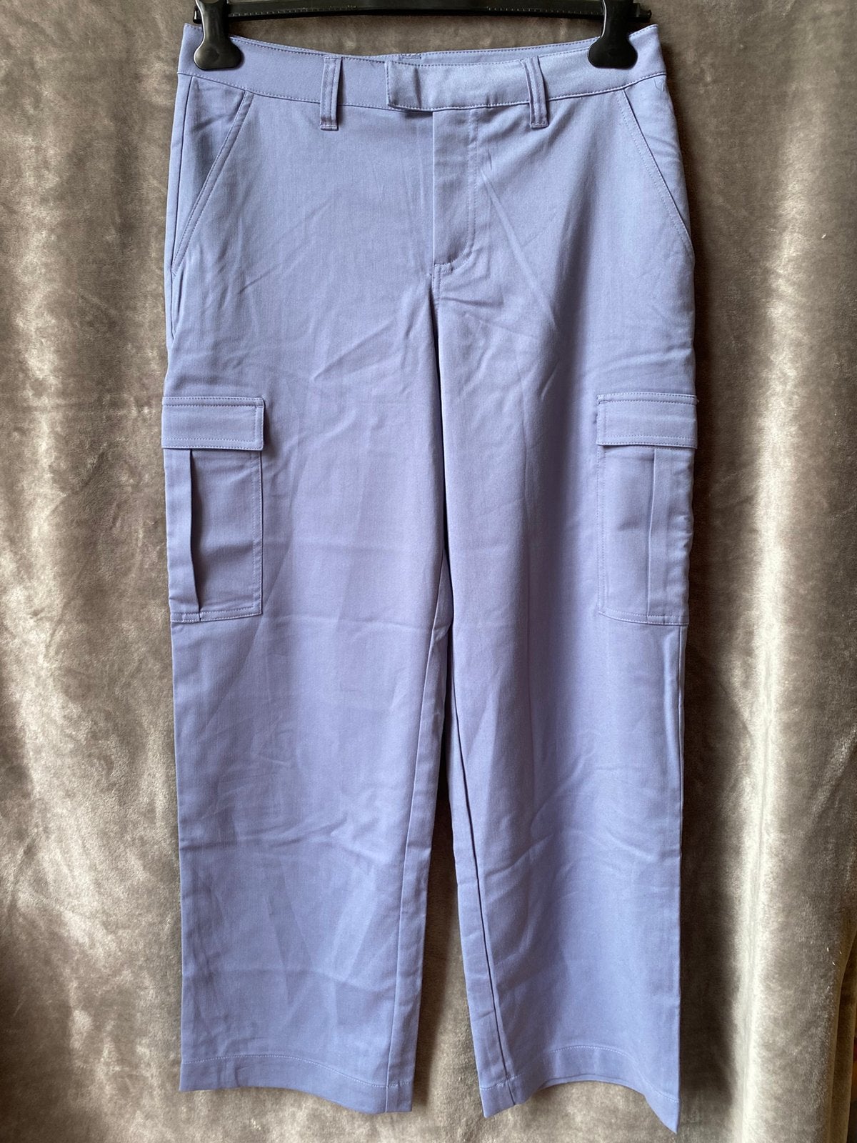 Duifblauwe rechte cargobroek H&M, Kleding | Dames, Maat 38/40 (M), Blauw, Nieuw, Ophalen of Verzenden