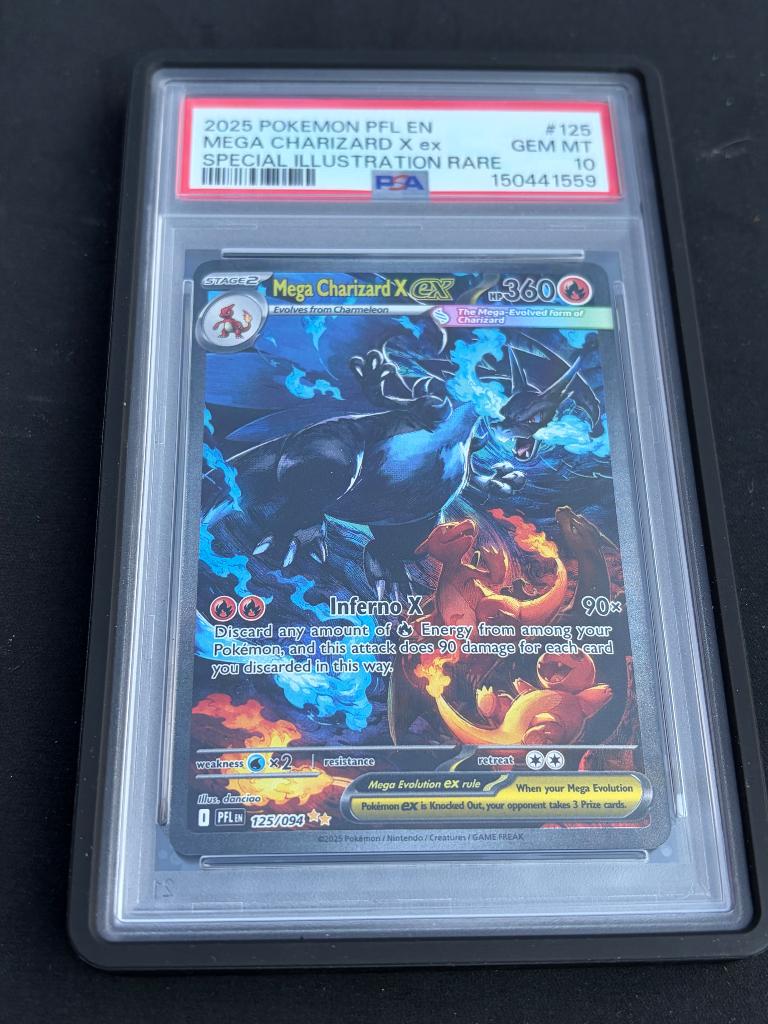 Mega Charizard X ex 125 PSA 10 Pokemon, Hobby en Vrije tijd, Ophalen, Nieuw