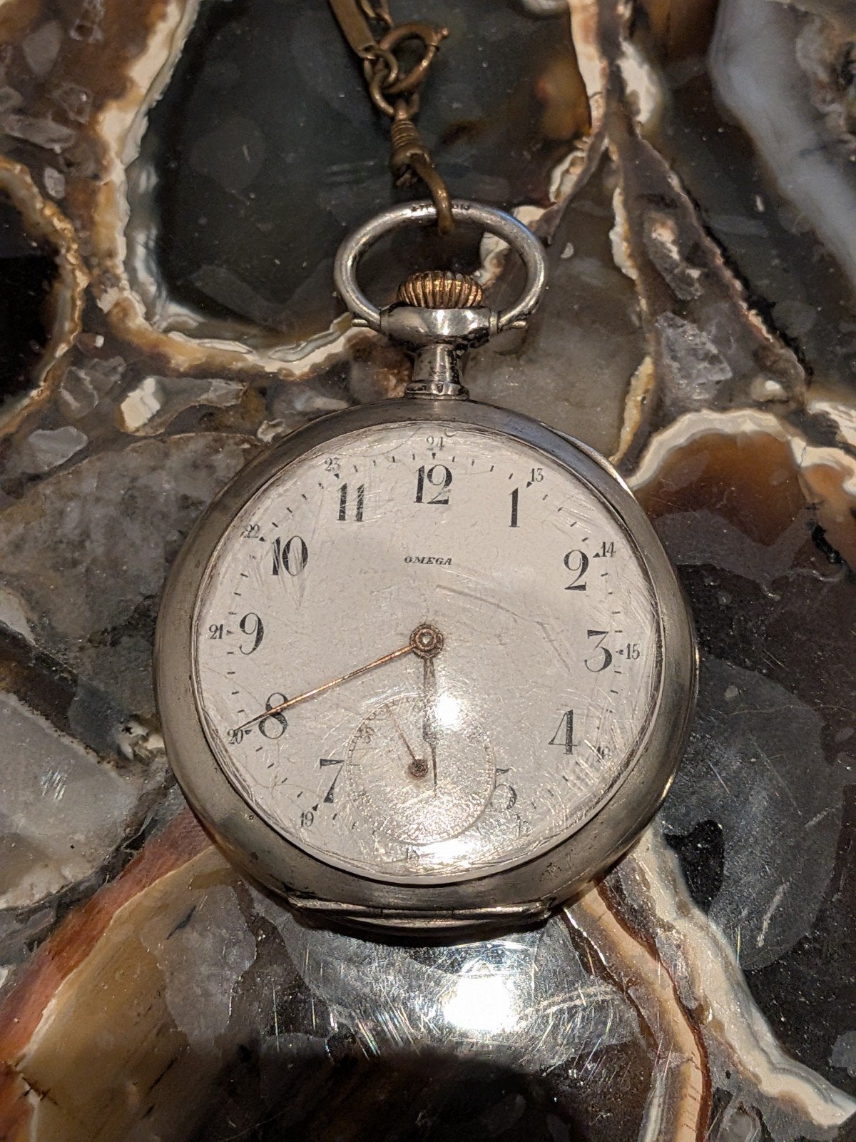 OMEGA zakhorloge - Zilver 0.900 Grand Prix Paris 1900, Zilver, Zakhorloge, Omega
