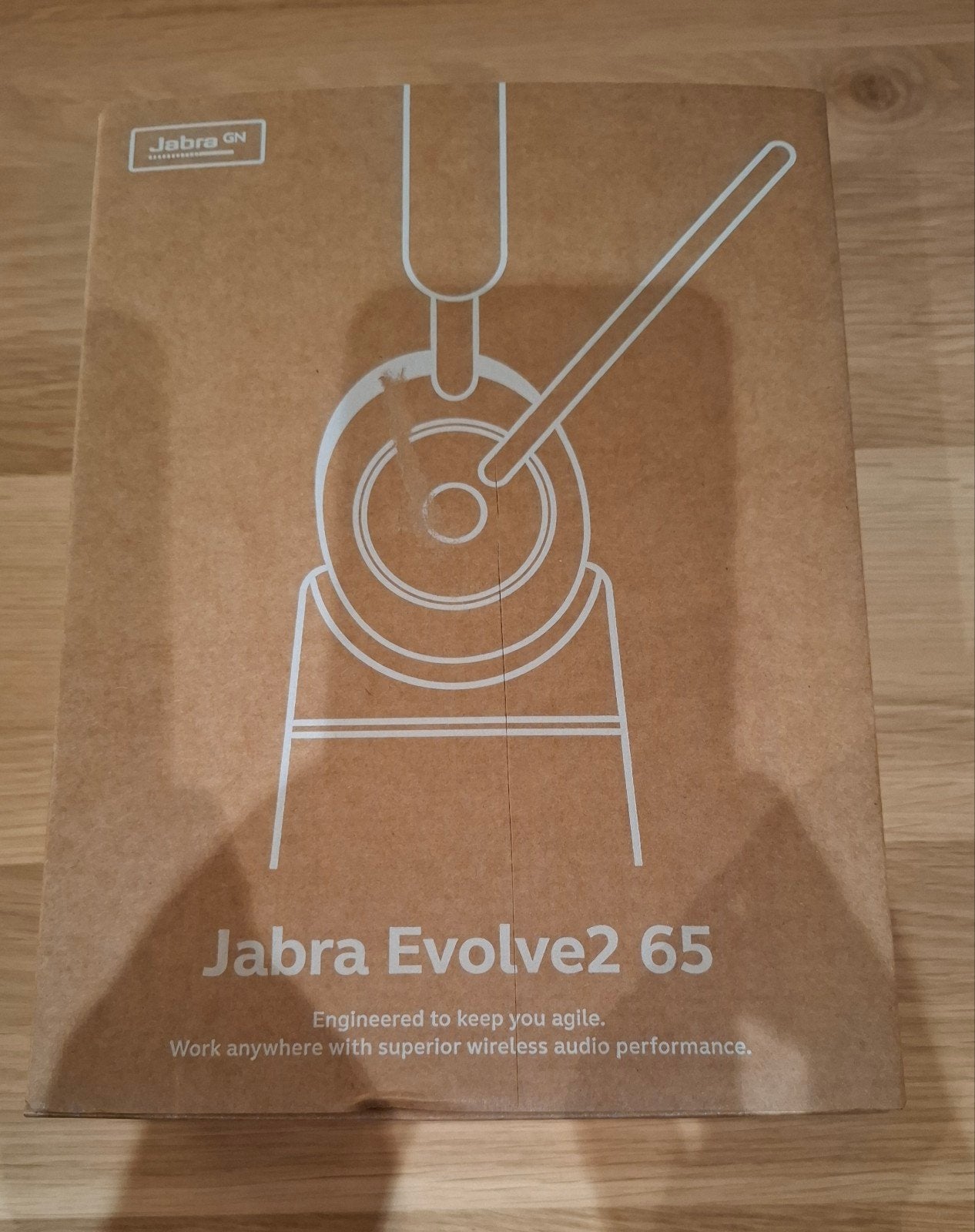 Nieuwe Jabra Evolve2 65 Link390a MS Stereo Black headset, Informatique & Logiciels, Casques micro, Neuf, Microphone repliable