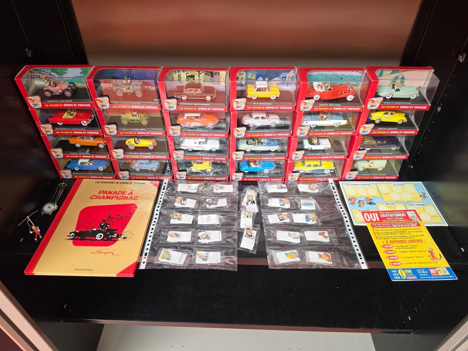 Les Voitures de Spirou et Fantasio collectie + toebehoren, Collections, Enlèvement