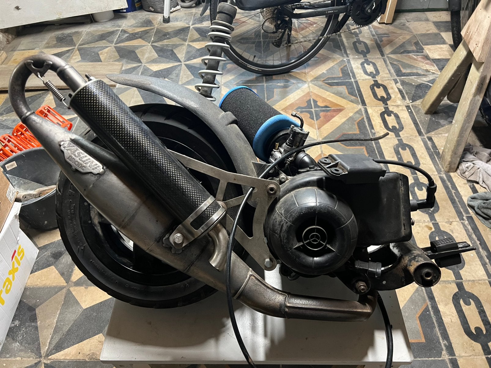 Piaggio 70cc 2takt blok, Vélos & Vélomoteurs, Pièces de cyclomoteur | Général, Comme neuf, Bloc, Enlèvement