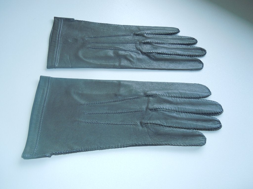 lederen ceremoniehandschoenen., Vêtements | Hommes, Enlèvement, Comme neuf, Gris, Accessoires