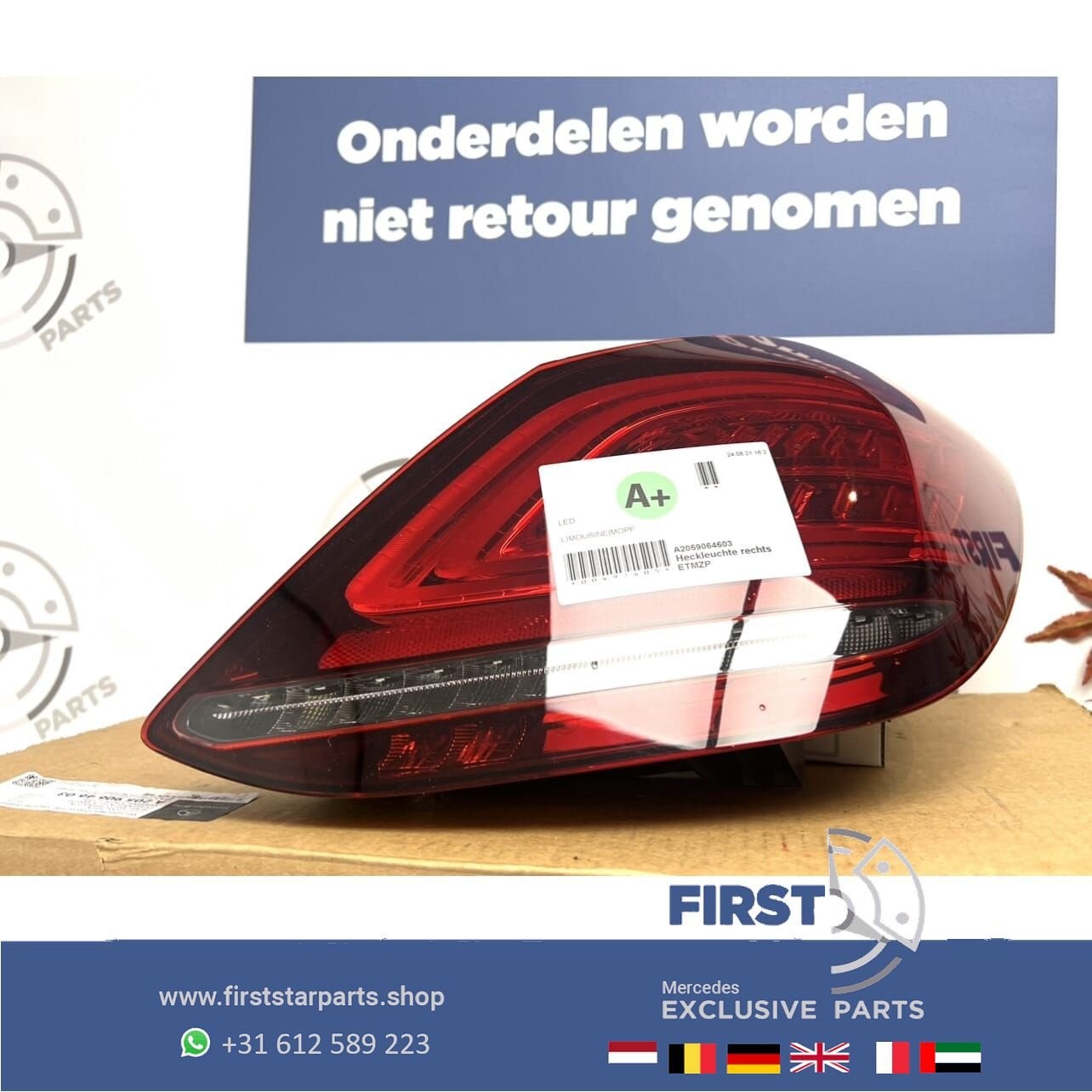A2059064603 W205 FACELIFT VOL LED achterlicht RECHTS Mercede, Auto-onderdelen, Gebruikt, -, Ophalen of Verzenden, -