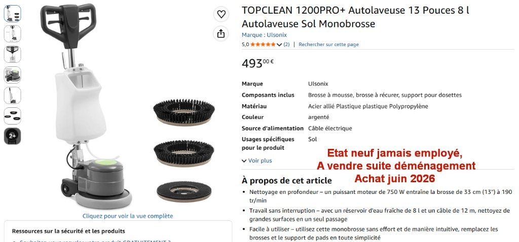 Brosse rotative professionnel, Maison & Meubles, Accessoires pour la Maison | Autre, Neuf, Argent, Enlèvement, Autres matériaux