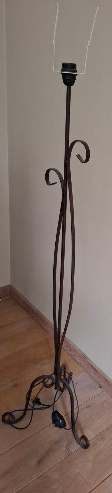 Smeedijzeren staanlamp, Antiek en Kunst, Ophalen